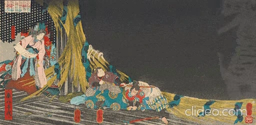 💀 Стикер «Ukiyo-e» для Telegram