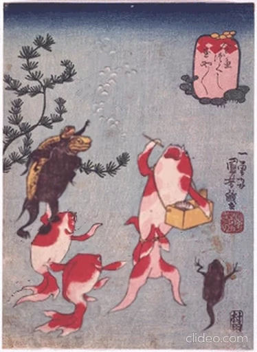 🐟 Стикер «Ukiyo-e» для Telegram