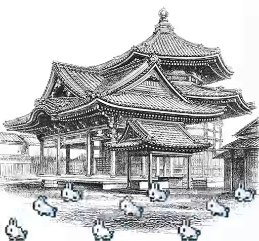 🐇 Стикер «Ukiyo-e» для Telegram
