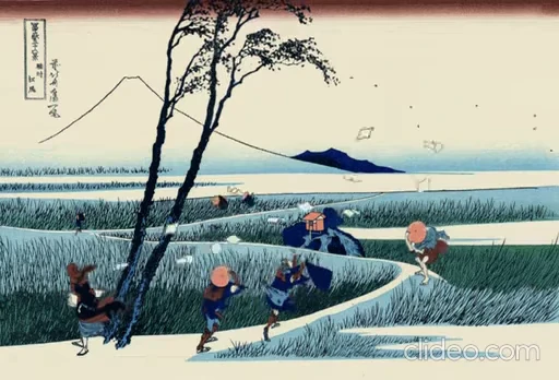 🌬 Стикер «Ukiyo-e» для Telegram