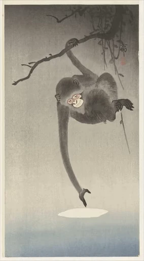 🐒 Стикер «Ukiyo-e» для Telegram