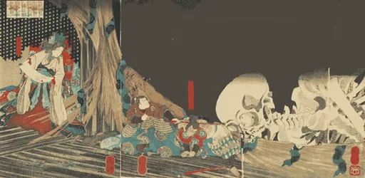 💀 Стикер «Ukiyo-e» для Telegram