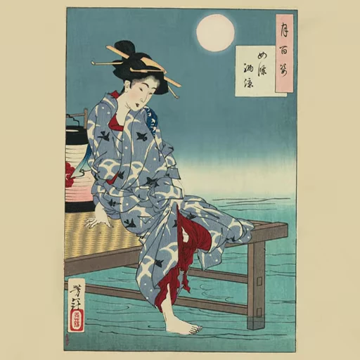 🌊 Стикер «Ukiyo-e» для Telegram