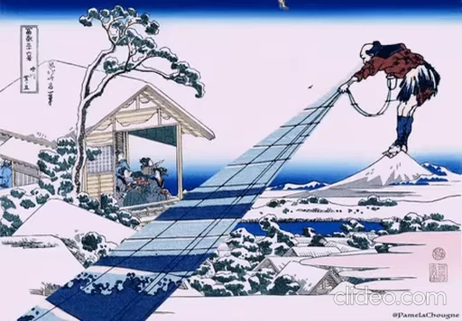 🗻 Стикер «Ukiyo-e» для Telegram