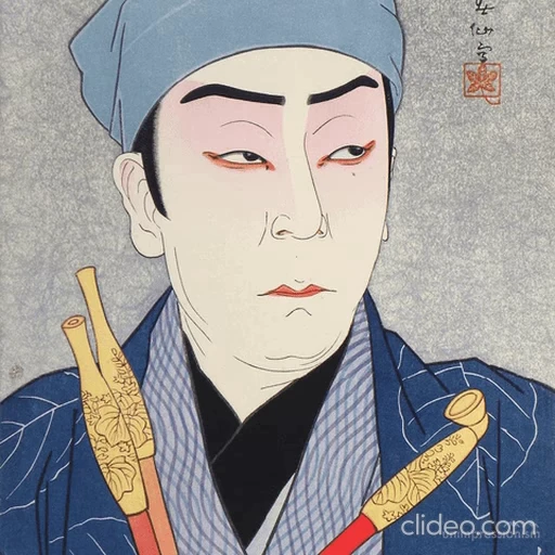 🙄 Стикер «Ukiyo-e» для Telegram