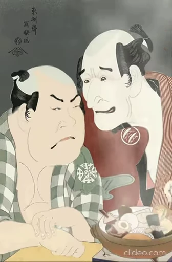 😈 Стикер «Ukiyo-e» для Telegram