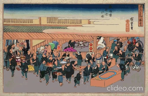 🥳 Стикер «Ukiyo-e» для Telegram