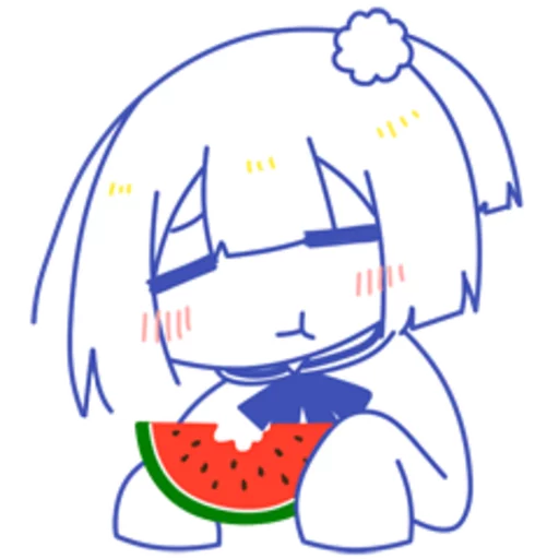🍉 Стикер «ukuku» для Telegram