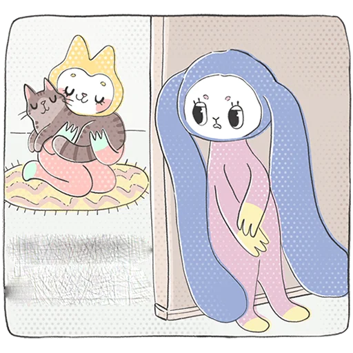 😒 Стикер «Уля и Чуля Без Текста» для Telegram