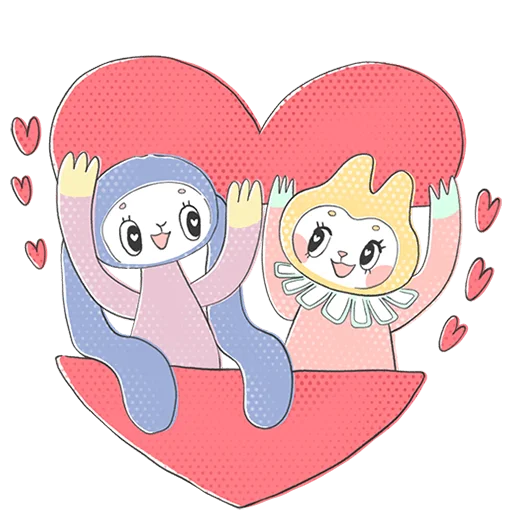 🥰 Стикер «Уля и Чуля Без Текста» для Telegram
