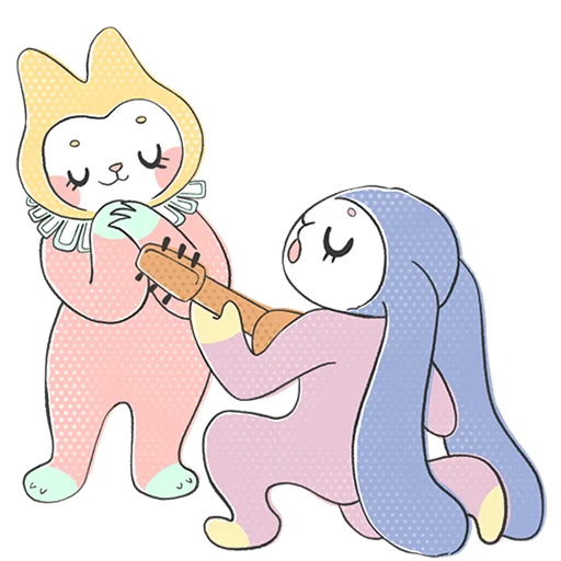 🎸 Стикер «Уля и Чуля Без Текста» для Telegram