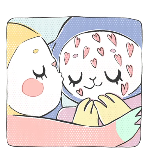 😘 Стикер «Уля и Чуля Без Текста» для Telegram