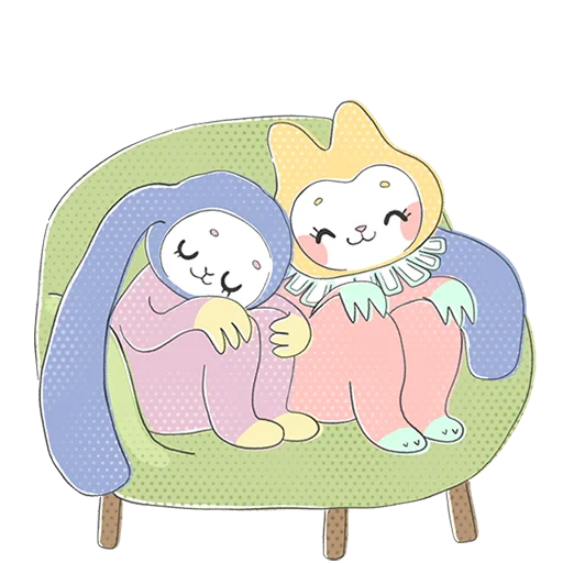 😌 Стикер «Уля и Чуля Без Текста» для Telegram