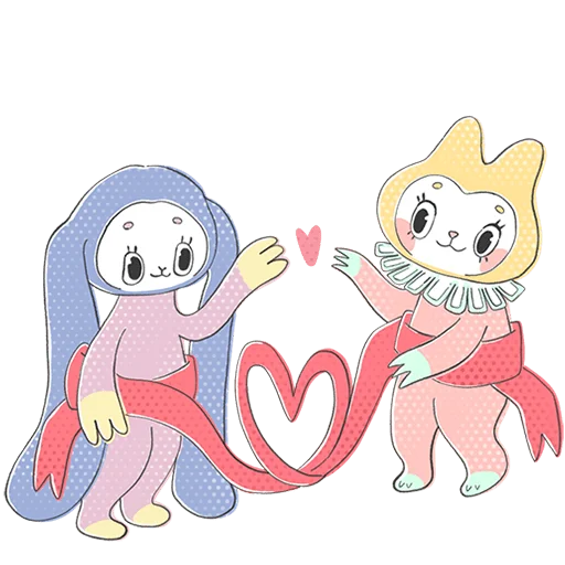 🥰 Стикер «Уля и Чуля Без Текста» для Telegram