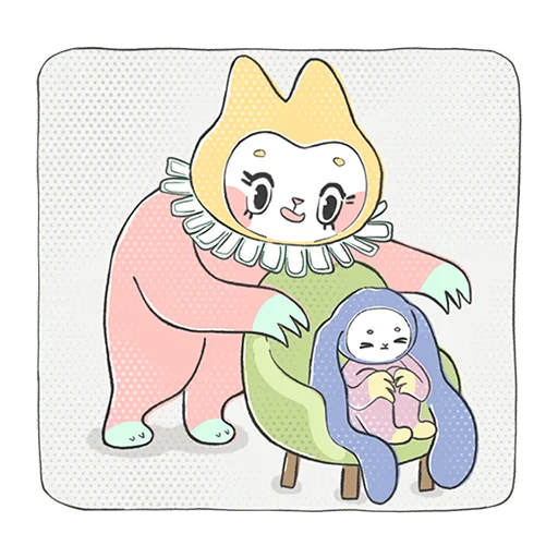 🫣 Стикер «Уля и Чуля Без Текста» для Telegram