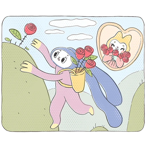 🌹 Стикер «Уля и Чуля Без Текста» для Telegram