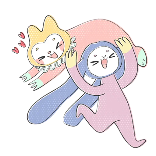😆 Стикер «Уля и Чуля Без Текста» для Telegram