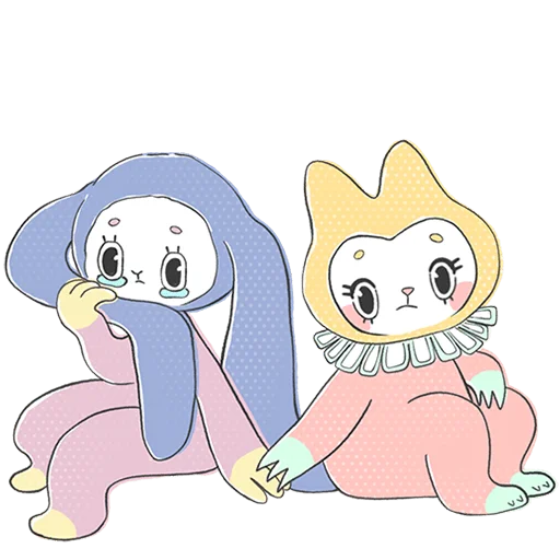 🥺 Стикер «Уля и Чуля Без Текста» для Telegram