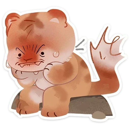 😡 Стикер «Тигр Уля» для Telegram