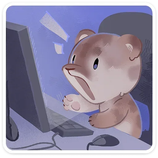 😱 Стикер «Тигр Уля» для Telegram