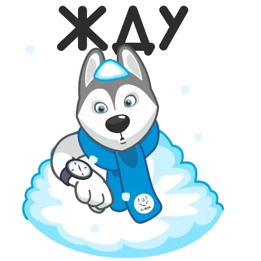 Стикер 25 Ulayka the Husky