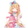 ✌️ Эмодзи «Anime chan» для Telegram