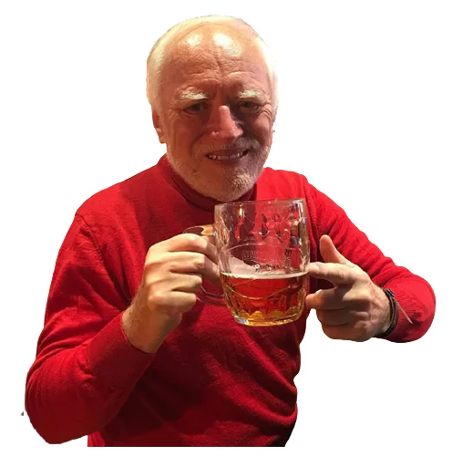 🍻 Стикер «Ultimate Harold» для Telegram