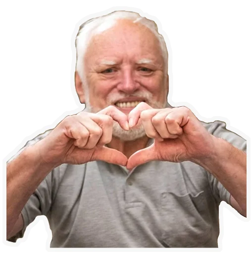 🥰 Стикер «Ultimate Harold» для Telegram
