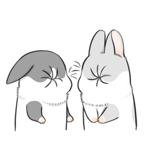 🙃 Стикер «Ultimate Machiko Rabbit Pack» для Telegram