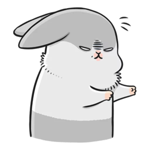 😠 Стикер «Ultimate Machiko Rabbit Pack» для Telegram