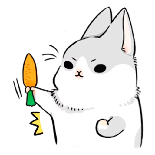 😠 Стикер «Ultimate Machiko Rabbit Pack» для Telegram