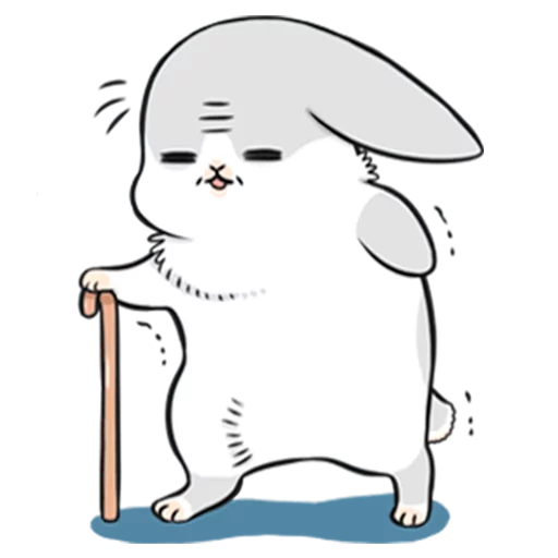 👴 Стикер «Ultimate Machiko Rabbit Pack» для Telegram