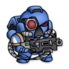 Стикер 17 Ultramarines 40K Chibi