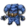 Стикер 25 Ultramarines 40K Chibi