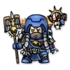 Стикер 3 Ultramarines 40K Chibi