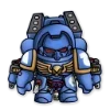 Стикер 20 Ultramarines 40K Chibi
