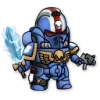 Стикер 10 Ultramarines 40K Chibi