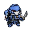 Стикер 28 Ultramarines 40K Chibi