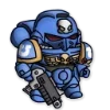 Стикер 18 Ultramarines 40K Chibi