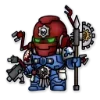 Стикер 19 Ultramarines 40K Chibi