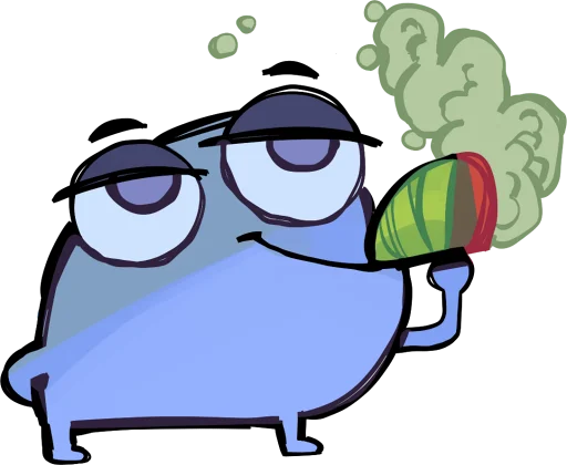🥒 Стикер «i have a fucking anxiety» для Telegram