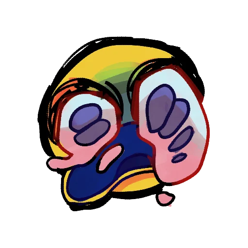 😭 Стикер «i have a fucking anxiety» для Telegram