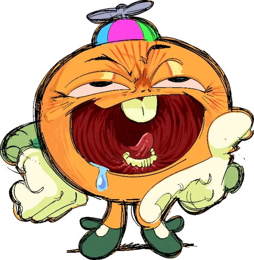 🥸 Стикер «i have a fucking anxiety» для Telegram