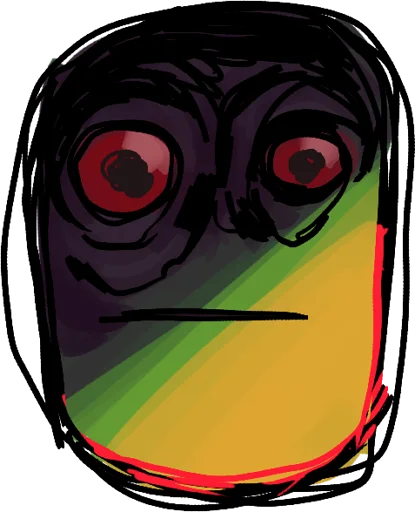 👁 Стикер «i have a fucking anxiety» для Telegram