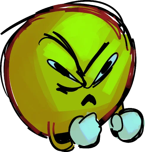 👊 Стикер «i have a fucking anxiety» для Telegram