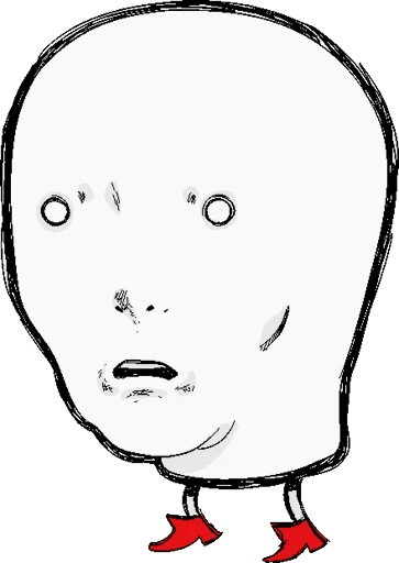 😶 Стикер «i have a fucking anxiety» для Telegram