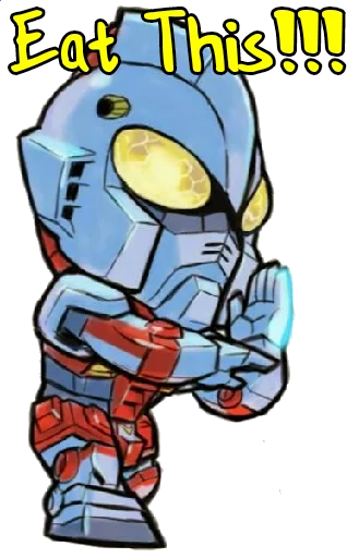 😡 Стикер «Ultraman Gundam Crossover» для Telegram