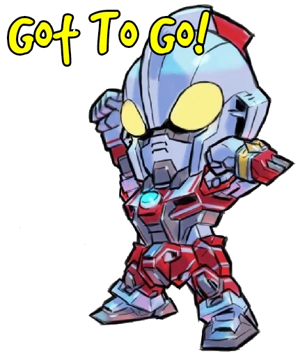 👋 Стикер «Ultraman Gundam Crossover» для Telegram