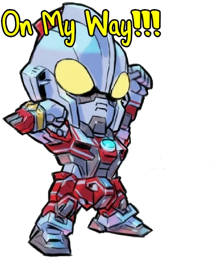 😅 Стикер «Ultraman Gundam Crossover» для Telegram