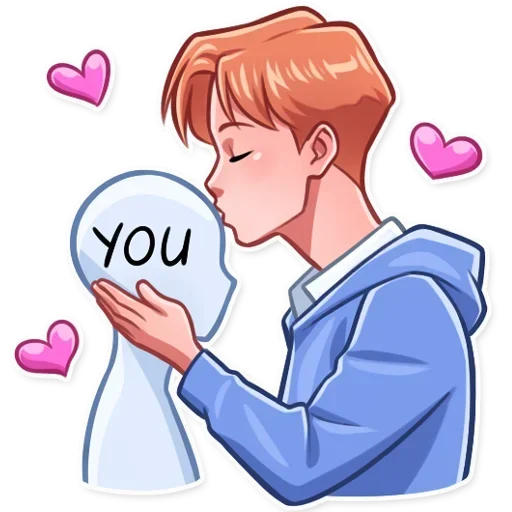 😘 Стикер «улюблені» для Telegram